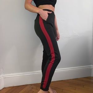 High-Waisted Black Tuxedo Pant